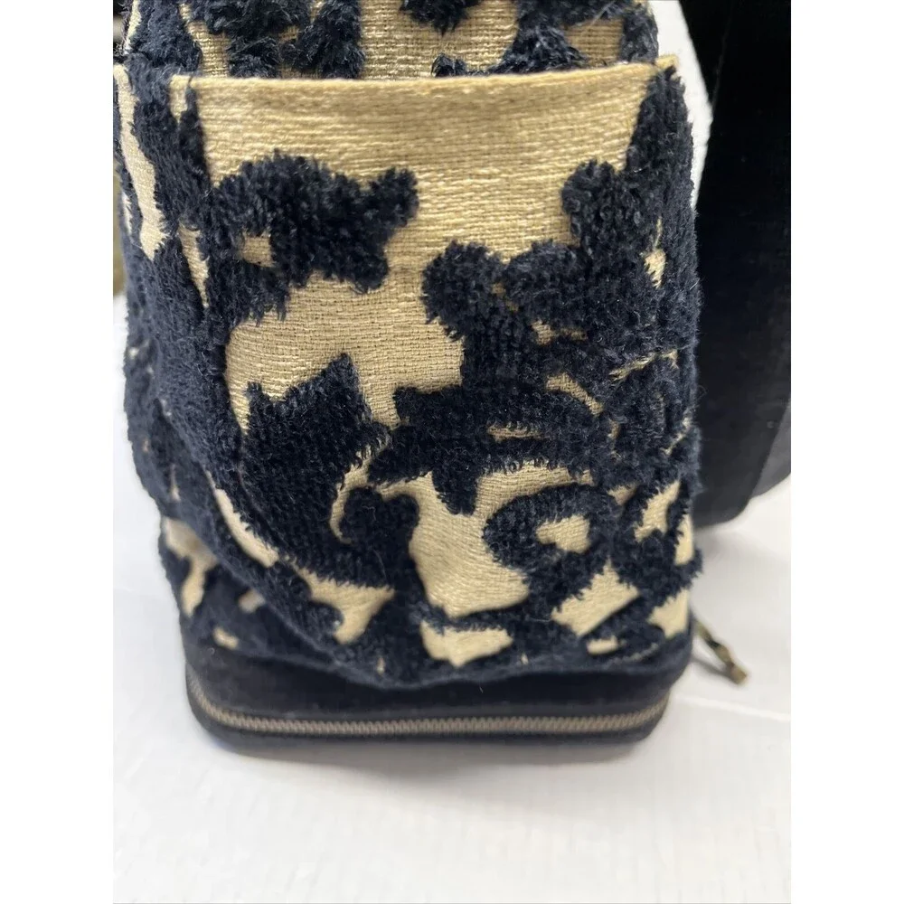 Cake by Petunia Pickle Embossed Black Velvet Diaper Bag Large